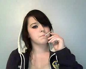 Becky - UK Slut shows her huge boobs