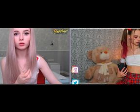 sexy teen nurse VS sexy teen schoolgirl harley quinn