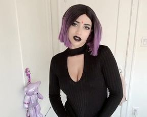 INDIGO WHITE - Teen Titans Raven caught cheating