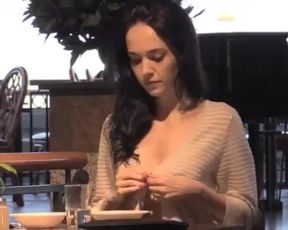 MILF Flashing During Breakfast