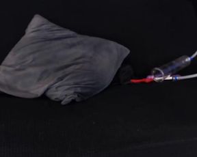 sexy blondy strokes huge cock