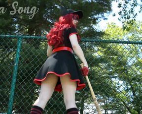 EmiliaSong Batwoman Cosplay Public Masturbation