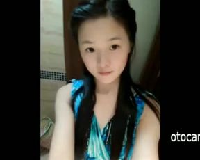 cute chinese girl dance at home