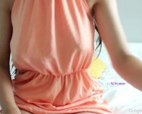 Delightfulhug Peach Dress