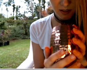 Kaileeshy Outdoors Lotion on Tits & Ass