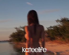 Katee gets wet