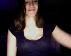 SuzySmartz tease on bed with hot shorts