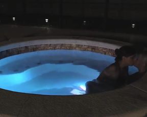 LaceyBlack & DaniSpice - Hot tub fun in the dark