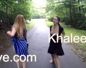 Sageness & Khaleesiwilde - Pussy fingering at park