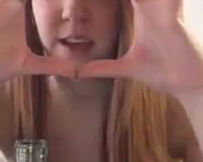 Ginger cutie teasing on periscope