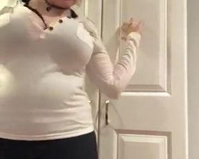 Airica Tesla Clothing Tease and Dildo Play