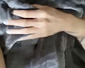 Under the towel