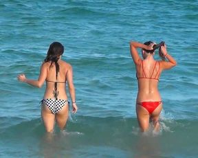 Ginny and Nikki Skyler at the Beach